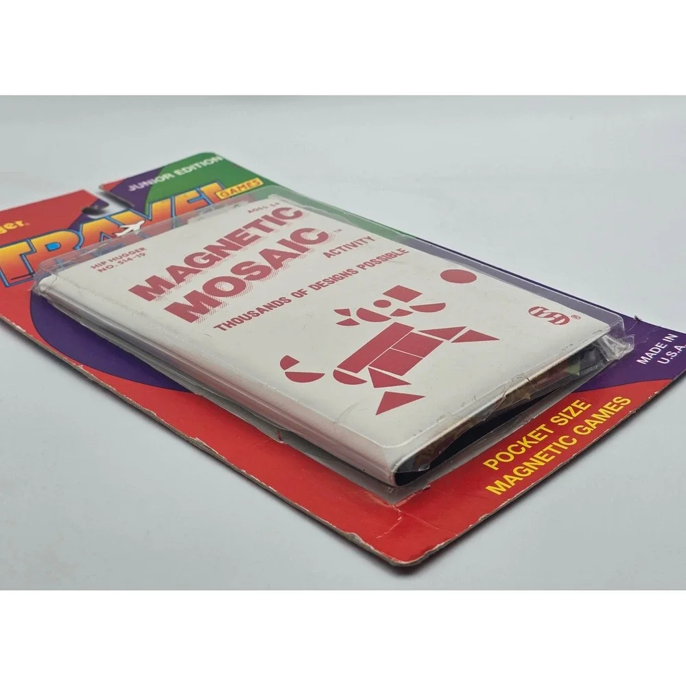 Vintage Travel Toy 1998 Hip Hugger Magnetic Mosaic Junior‎ Edition No. 514 90s